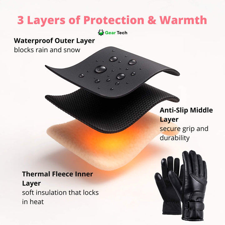 Ladies Heated Winter Gloves