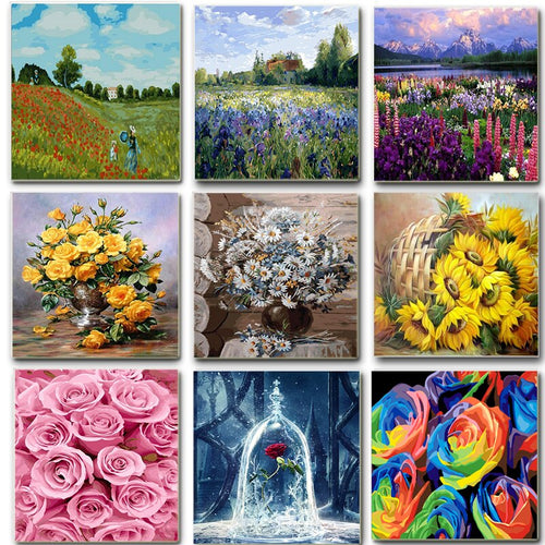 Flower portrait (Paint by number) Noxord
