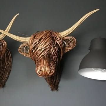 Kalsten | Rustic Cow Head Wall Decor for Unique Home