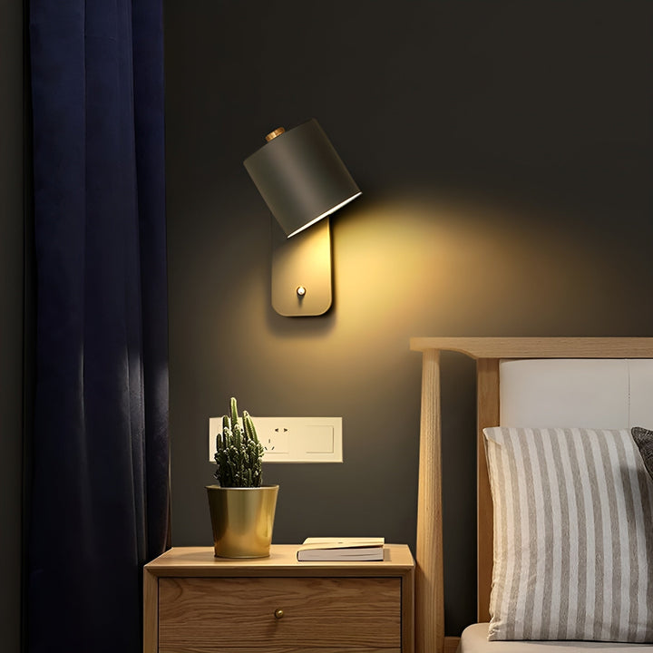 EasyPush WallLight - Rotatable Mini Cylinder LED Lamp | Kalsten