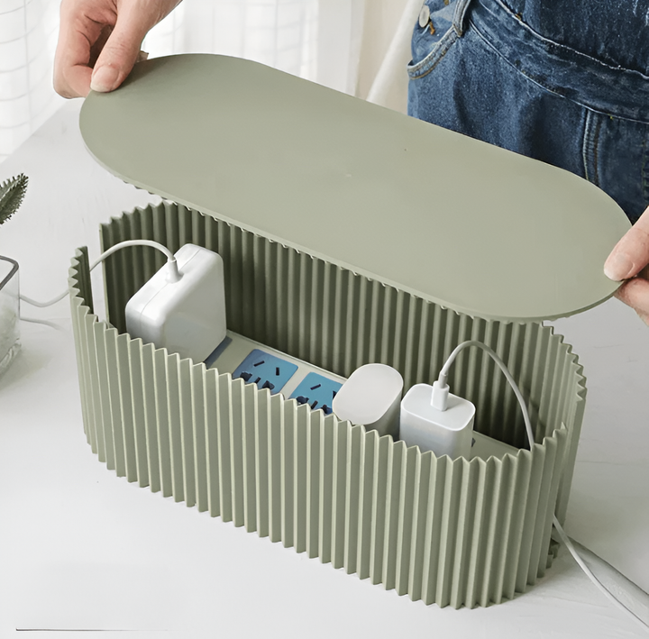 Kalsten | Cable Organizer Box with Lid – Macaron Colors