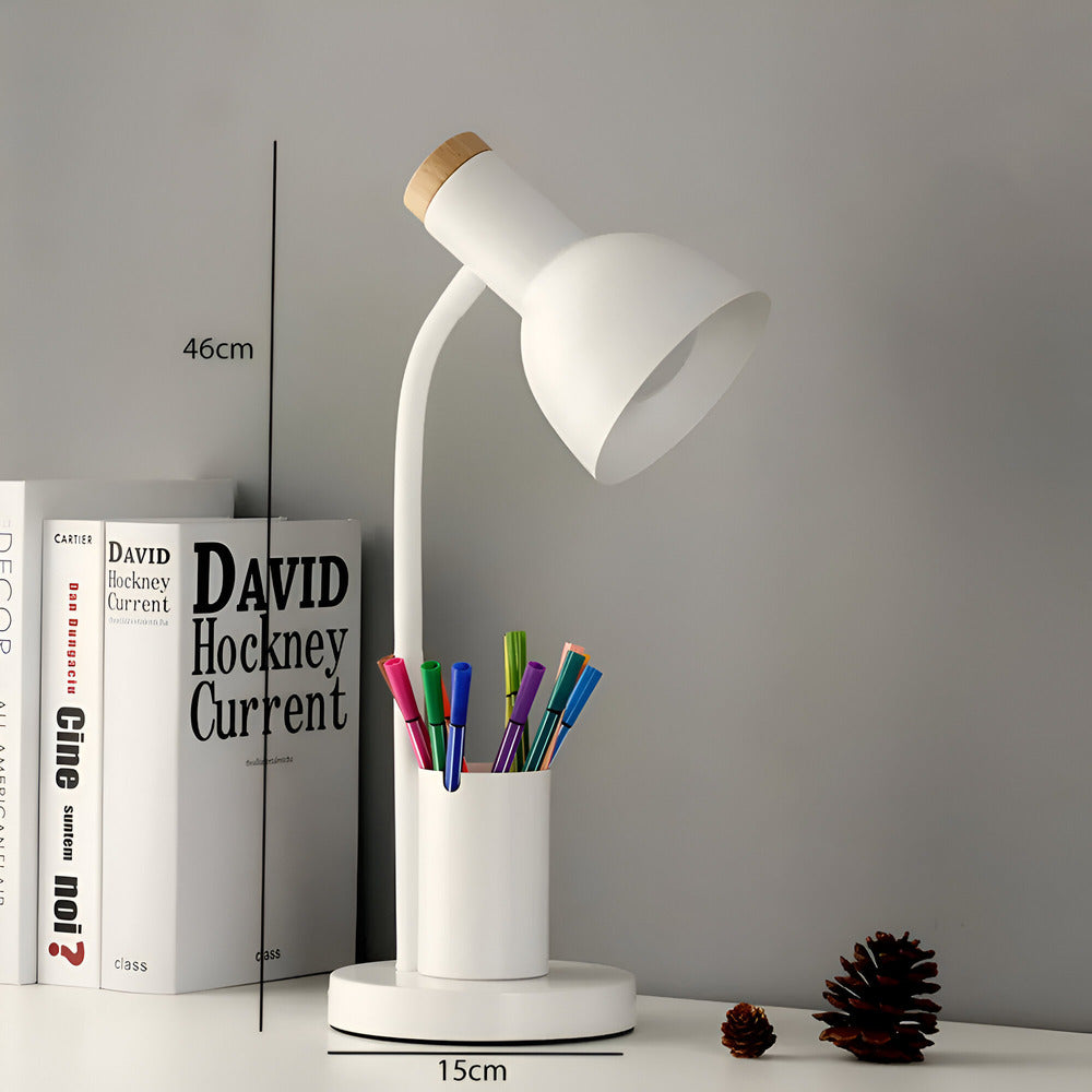 Modern LED Table Lamp with Pen Holder | Kalsten