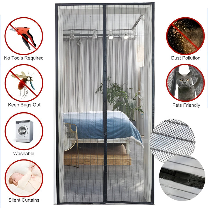MagniSeal™ Magnetic Door Net Against Insects | Kalsten