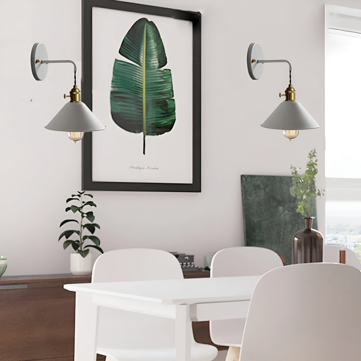 Retro Cone Wall Lamp – Vintage-Inspired Design