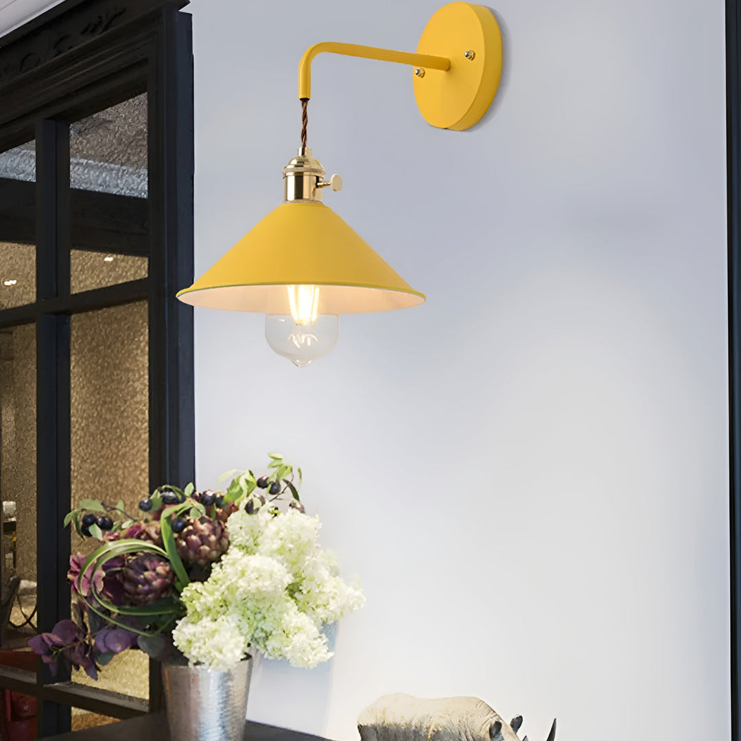 Retro Cone Wall Lamp – Vintage-Inspired Design