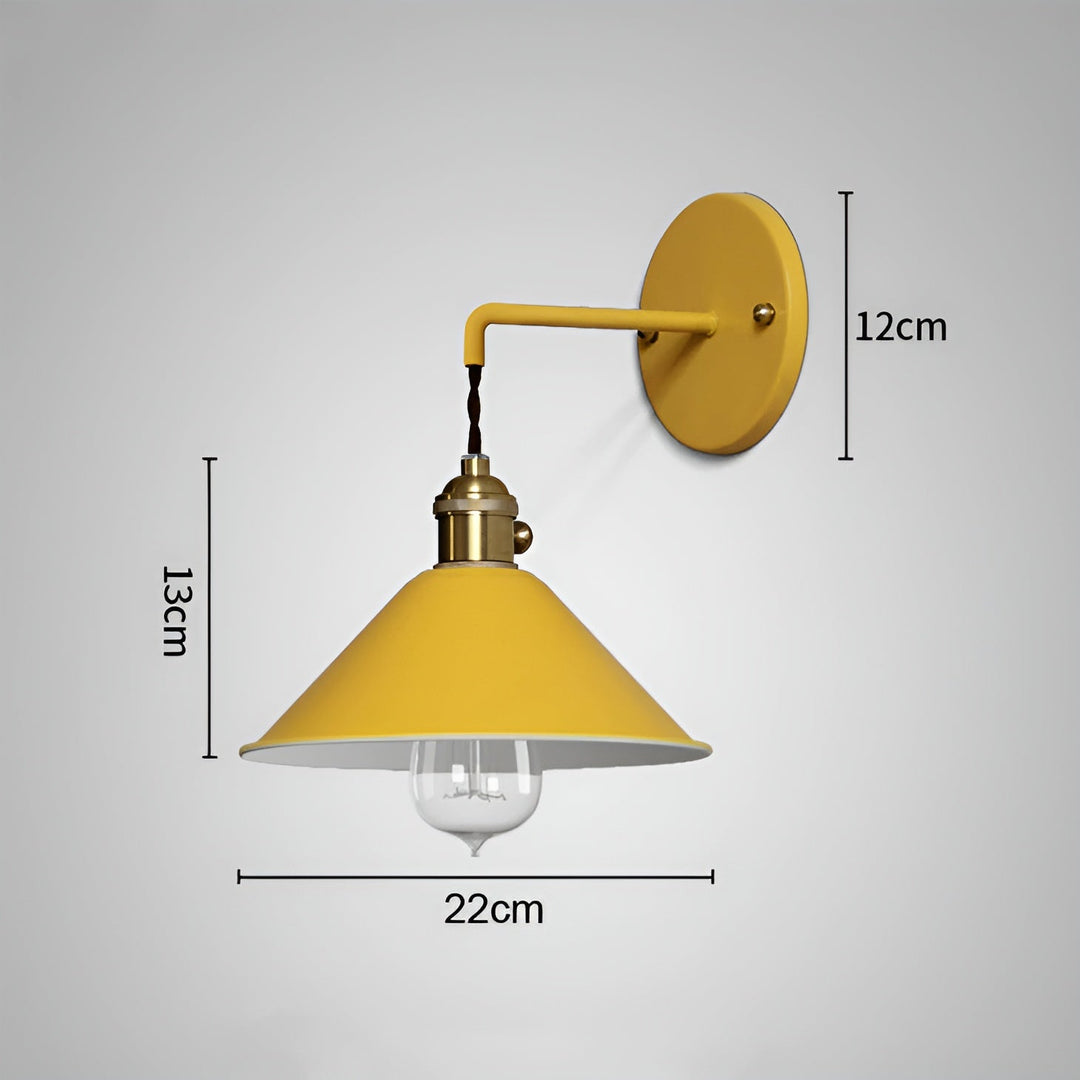 Retro Vintage Wall Lamp - Vintage-inspired Cone Metal Wall Lamp | Kalsten