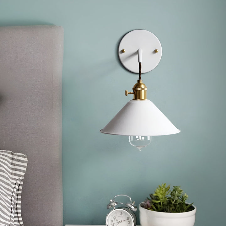 Retro Cone Wall Lamp – Vintage-Inspired Design
