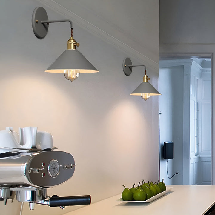 Retro Vintage Wall Lamp - Vintage-inspired Cone Metal Wall Lamp | Kalsten