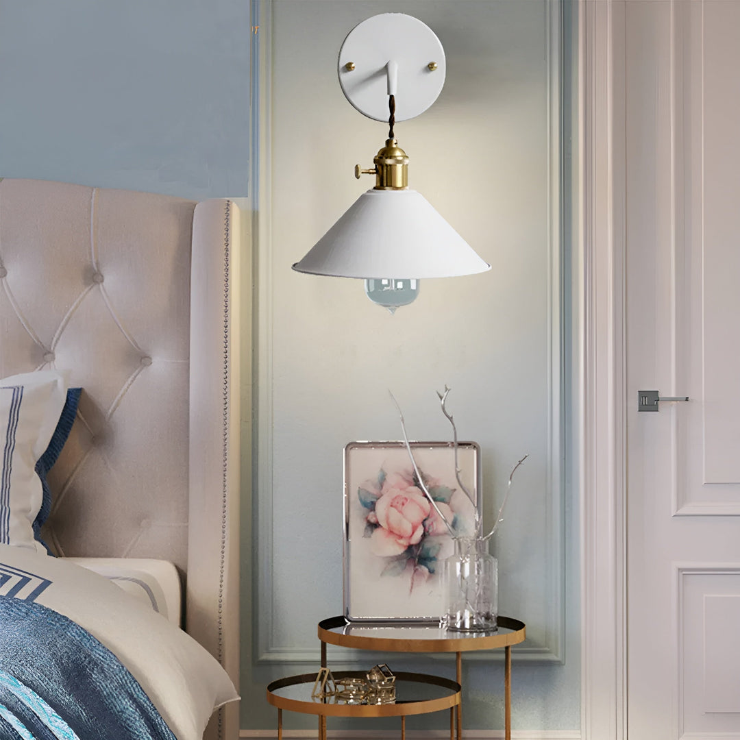 Retro Vintage Wall Lamp - Vintage-inspired Cone Metal Wall Lamp | Kalsten