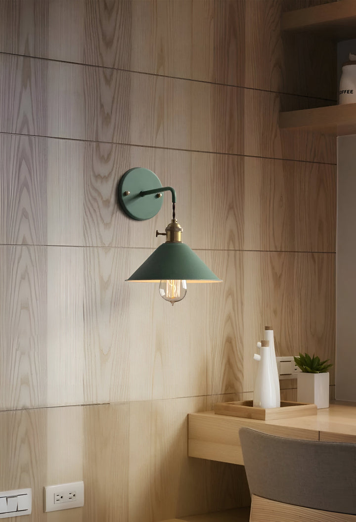 Retro Vintage Wall Lamp - Vintage-inspired Cone Metal Wall Lamp | Kalsten