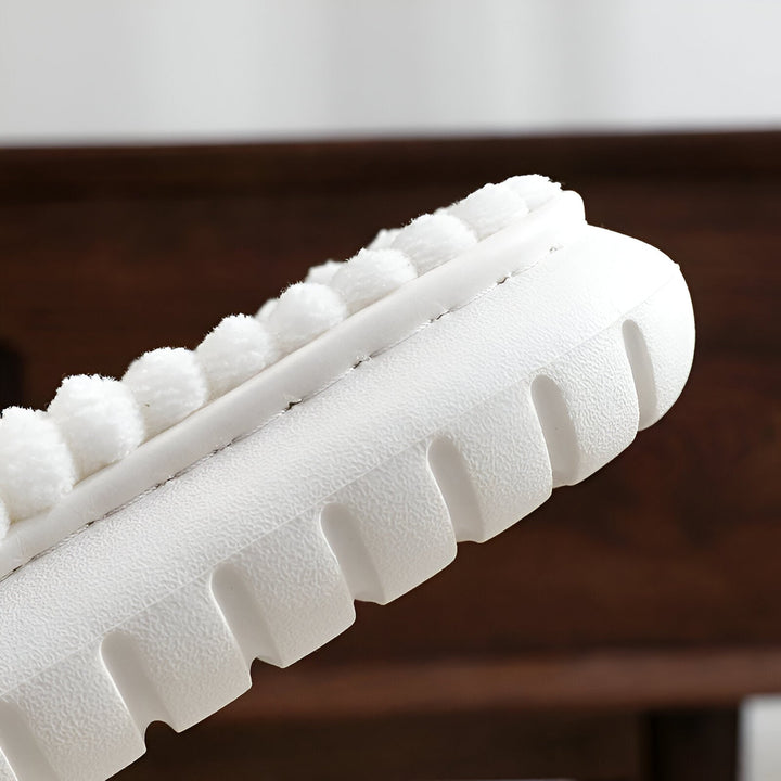 Kalsten | Sofie - Plush Lined Slippers with Cross Band