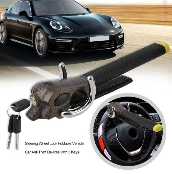 Foldable Steering Wheel Anti-Theft Bar with Alarm Function – The Powerful Car Security | Kalsten