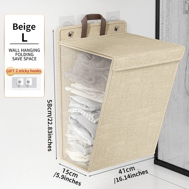 Collapsible Wall-Mounted Laundry Basket