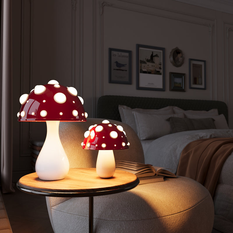 LumiFungi – Luxury LED Table Lamp with Mood-Filled Mushroom Design and Dimmable Light | Noxord
