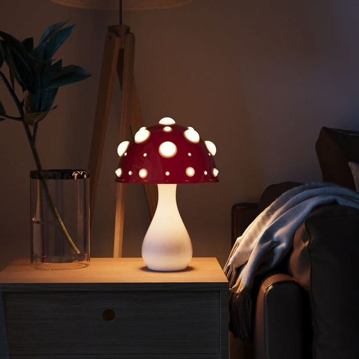 Manita LED Table Lamp – Amanita Mushroom Design | Kalsten