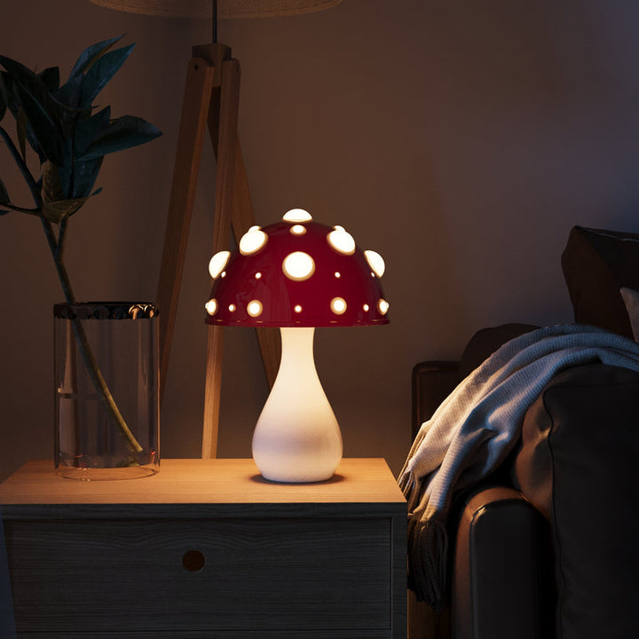 LumiFungi – Luxury LED Table Lamp with Mood-Filled Mushroom Design and Dimmable Light | Noxord