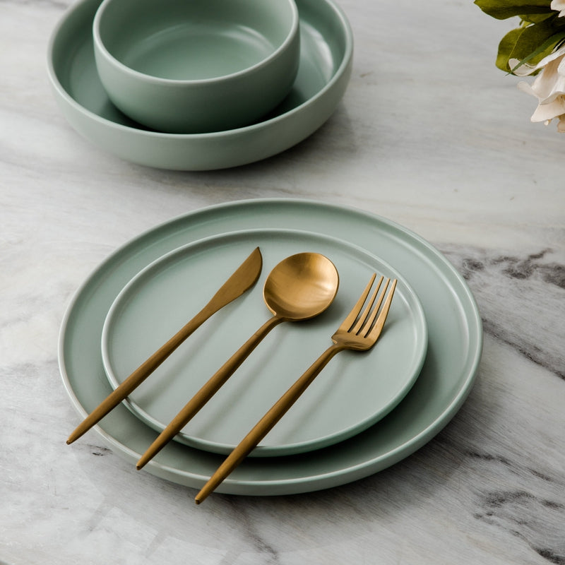 Modern Luxe Cutlery Set of Stainless Steel in Stylish Colors Noxord