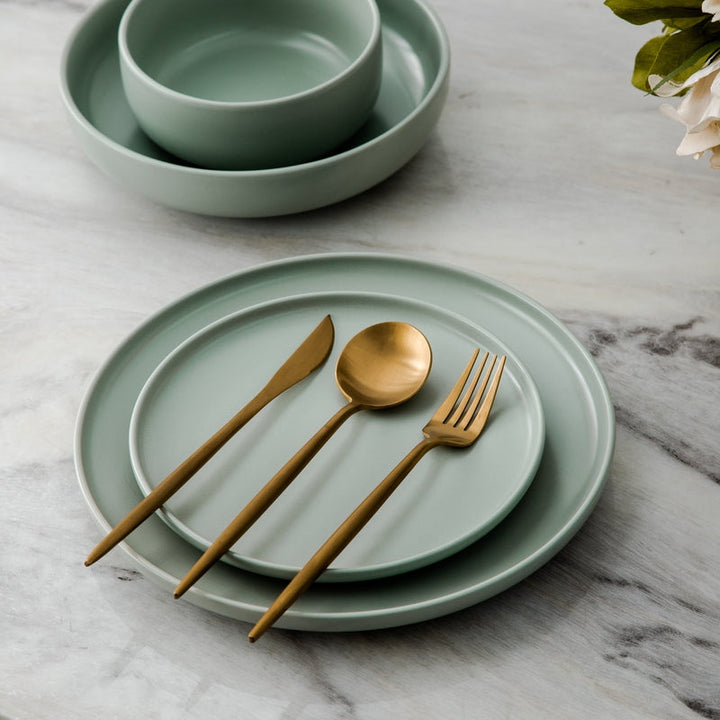 Modern Luxe Cutlery Set of Stainless Steel in Stylish Colors Noxord