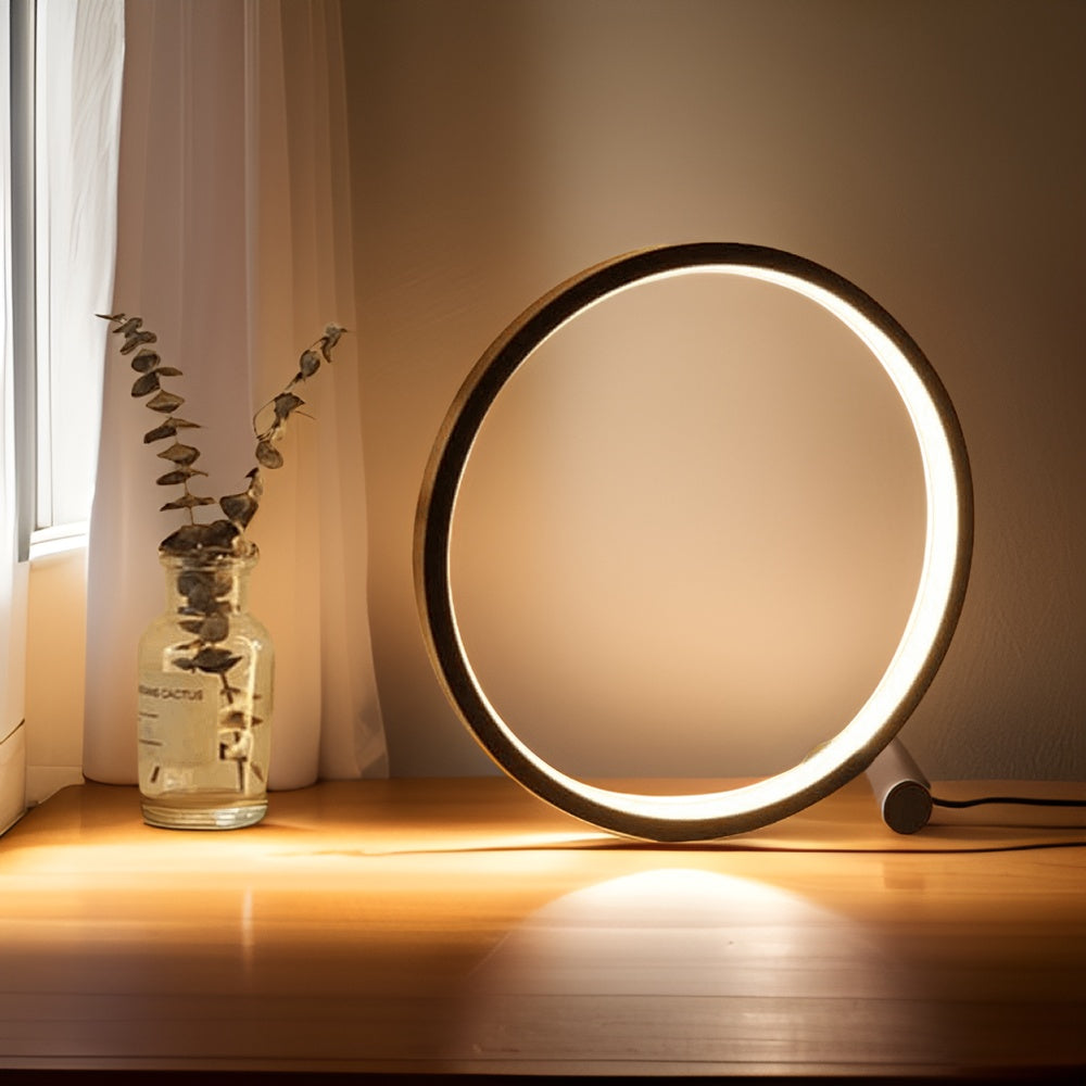 LED Minimalist Dimmable Round Table Lamp - RumiLight | Kalsten