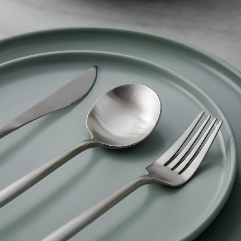 Modern Luxe Cutlery Set of Stainless Steel in Stylish Colors Noxord