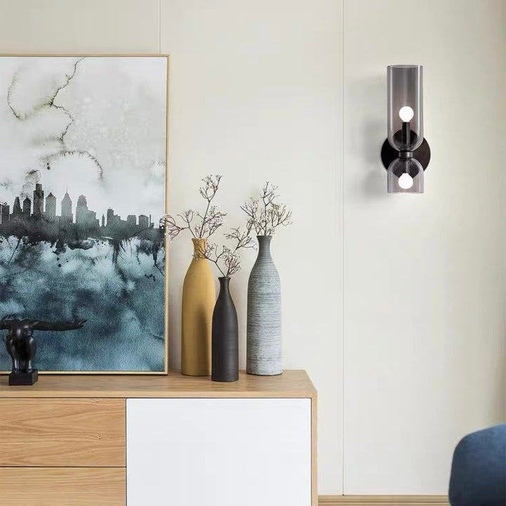 Double Glass Wall Light Fixture Kalsten