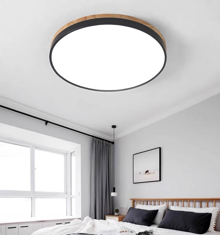 Wood LED Recessed Ceiling Light Noxord