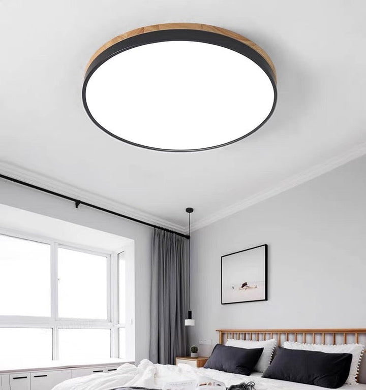 Wood LED Recessed Ceiling Light Noxord
