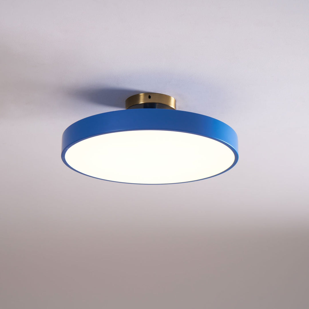 Metal Flush Mount Ceiling Light 11.8 in Warm Ambient Indoor Dining Living Room Office LED | Kalsten