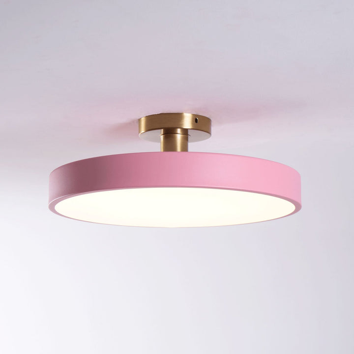 Metal Flush Mount Ceiling Light 11.8 in Warm Ambient Indoor Dining Living Room Office LED | Kalsten
