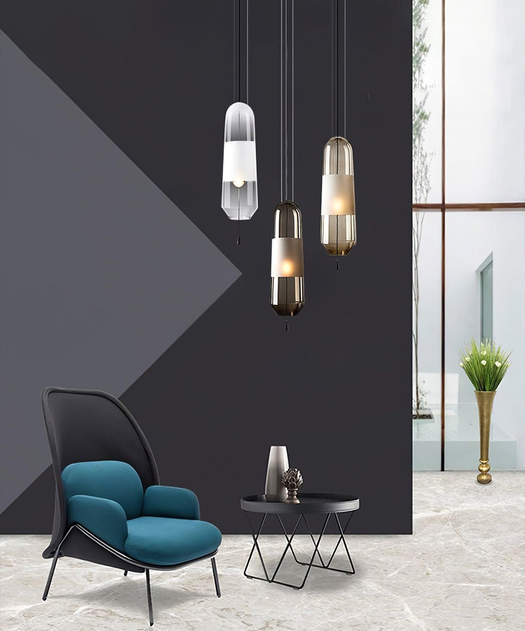 Joanna Glass Pendant Light 4.7' | Noxord
