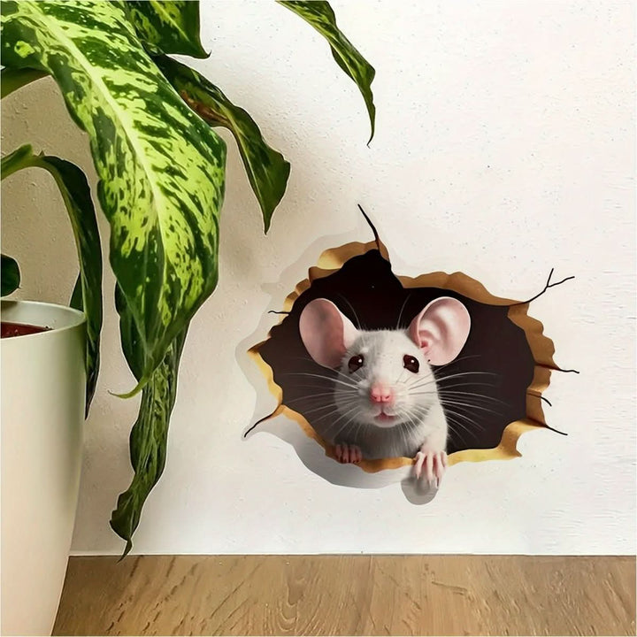 Kalsten | DecoraMice 3D Cartoon Wall Stickers | Adorable Mouse Wall Stickers for Children's Rooms and Living Space Decoration