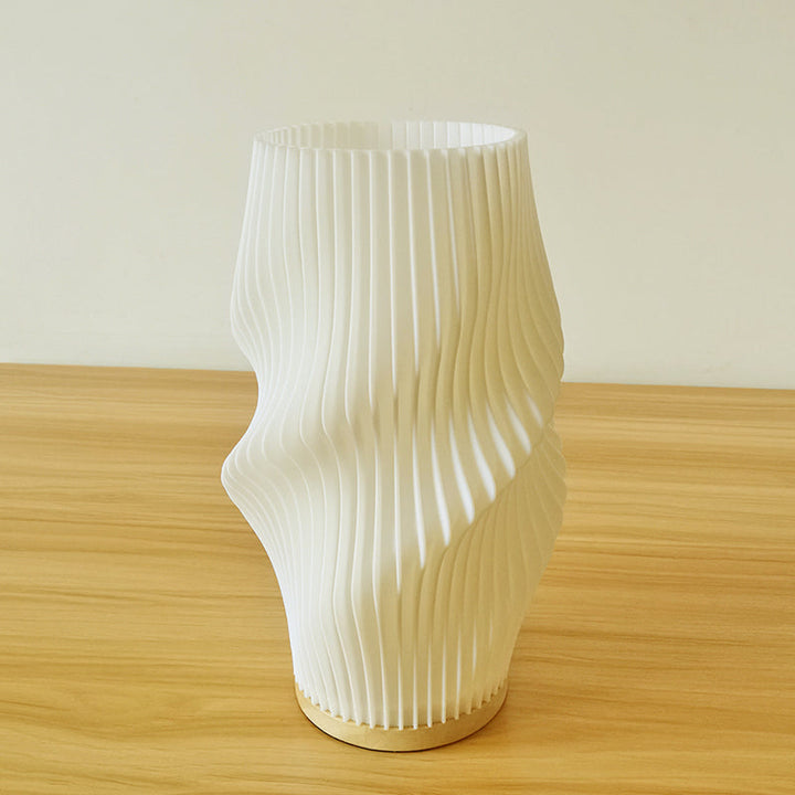 Frenchlight Table Lamp - Elegant Pleated Table Lamp in French Cream for Atmospheric Spaces Kalsten