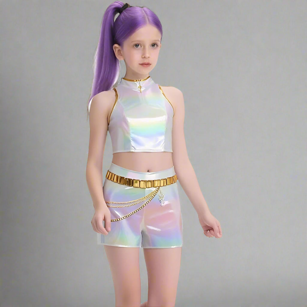 Kalsten | Kpop Halloween Costume Girls Holographic Outfit