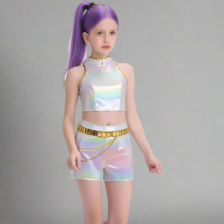 Kalsten | Kpop Halloween Costume Girls Holographic Outfit