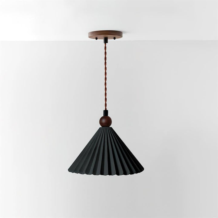 Pendant Light Ceramic Shade 7.8 in Adjustable Blue Dining Kitchen Hanging Ceiling Lamp | Kalsten