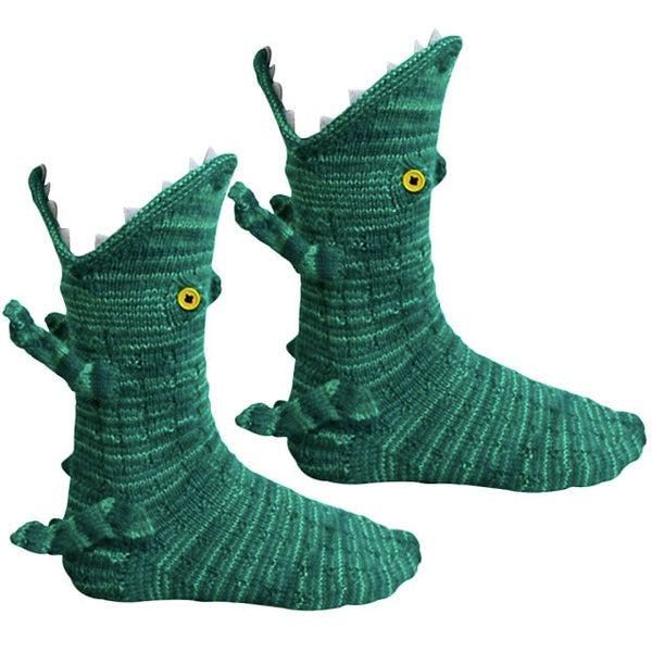 Knitted Crocodile Bite Socks Indoor Shoes | Kalsten