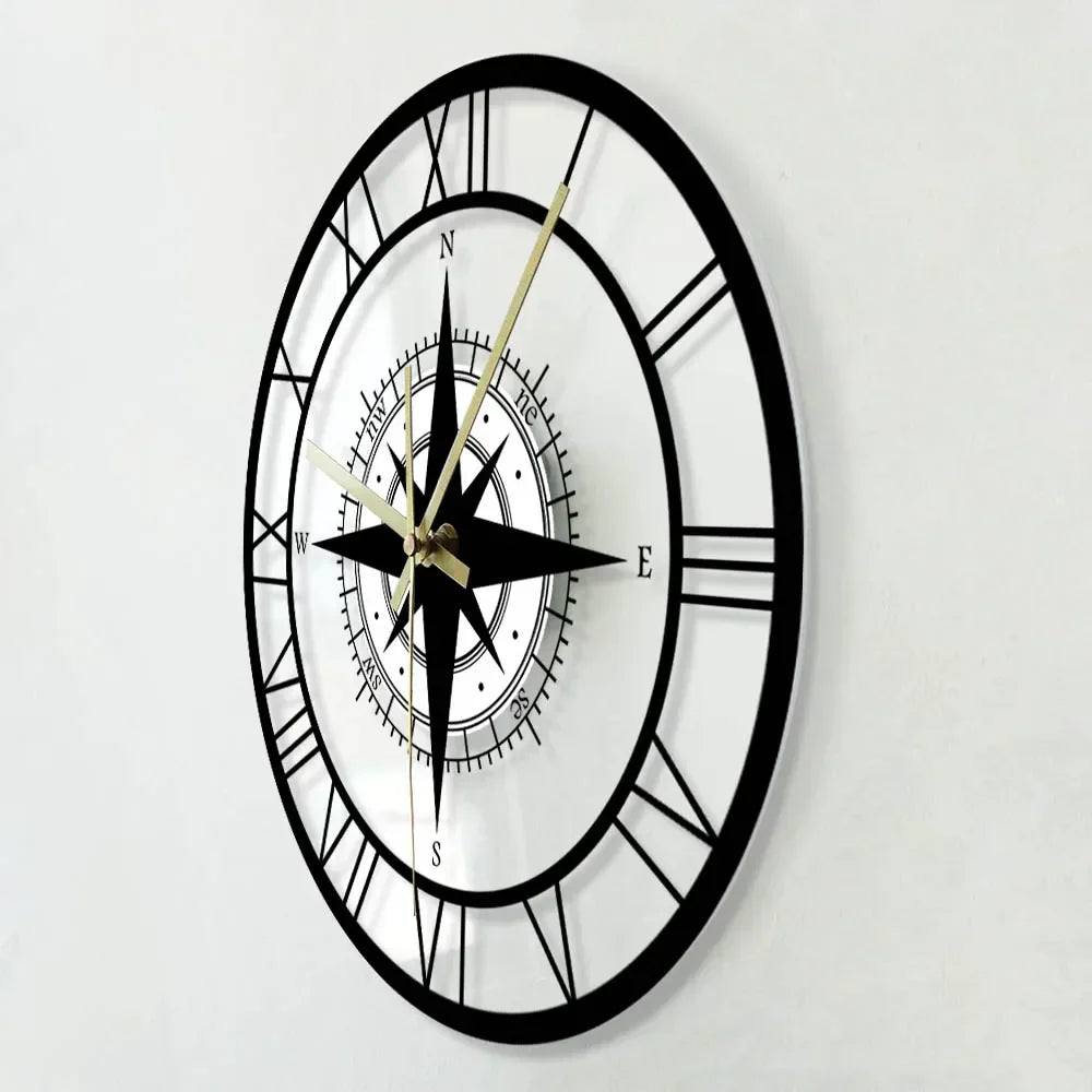 Kalsten | DirectionalChart - Nautical Compass Wall Clock