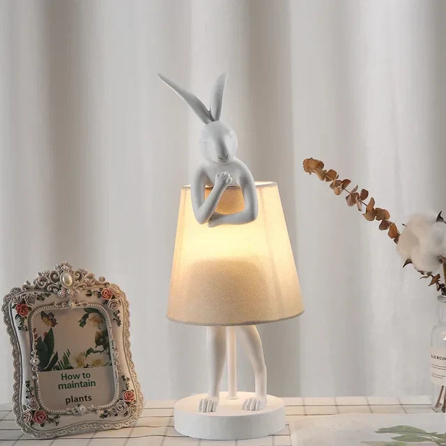 Rabbit Table Lamp – Dimmable LED Night Light in Modern Design for Kids' Room & Living Room | Kalsten