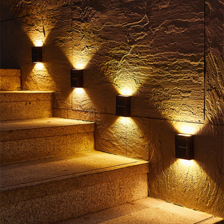 Modern Solar LED Outdoor Wall Lamp Noxord