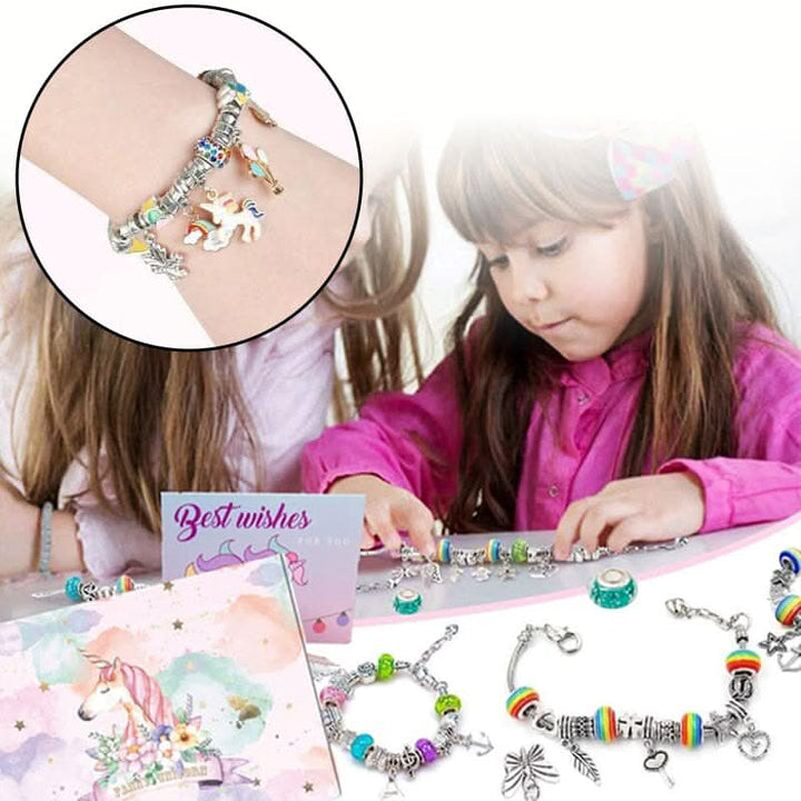 Kalsten | Creative Bracelet Craft Kit for Girls with Sparkling Charms