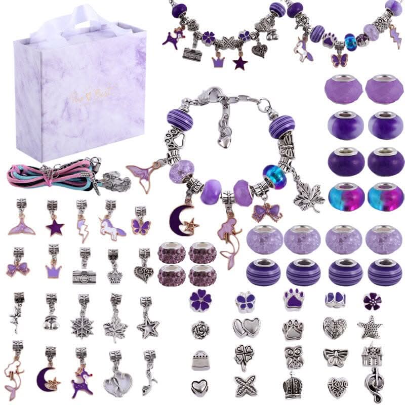Kalsten | Creative Bracelet Craft Kit for Girls with Sparkling Charms