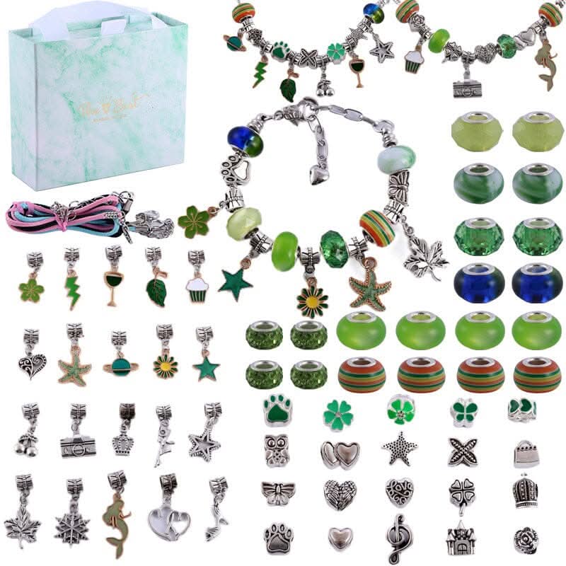 Kalsten | Creative Bracelet Craft Kit for Girls with Sparkling Charms