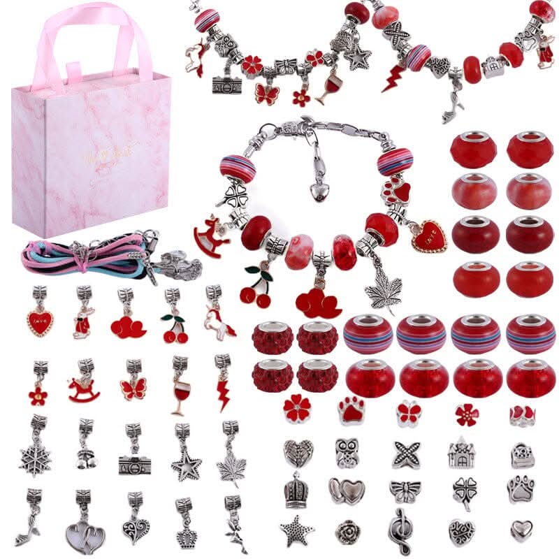 Kalsten | Creative Bracelet Craft Kit for Girls with Sparkling Charms