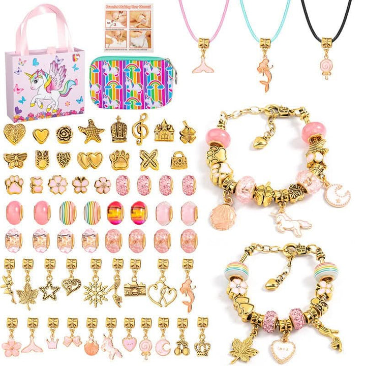 Kalsten | Creative Bracelet Craft Kit for Girls with Sparkling Charms