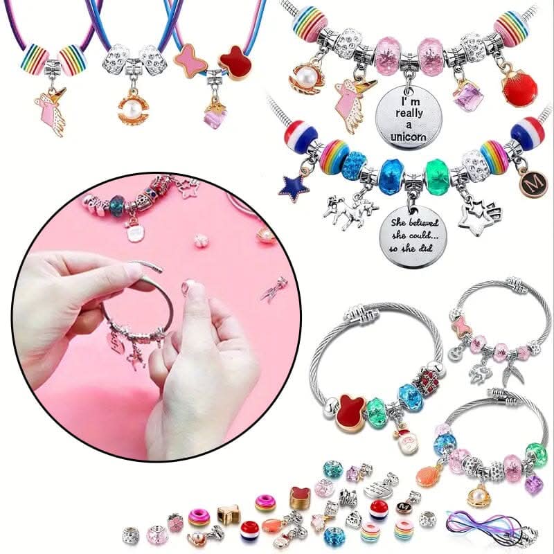 Kalsten | Creative Bracelet Craft Kit for Girls with Sparkling Charms
