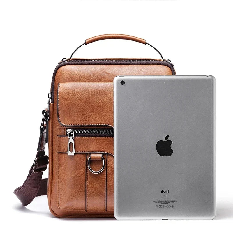 Kalsten | Men's Genuine Leather Shoulder Bag | Durable, Adjustable Strap & Ideal for Work or Leisure