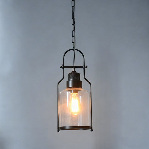 Pendant Light Metal 7.9 in Diameter 17.7 in Height Indoor Hallway Dining Room Living Room Vintage Industrial Style | Kalsten