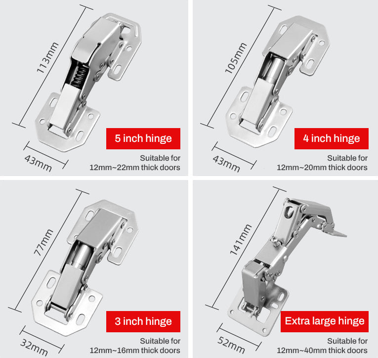 Bridge-Style Cabinet Door Hinges – Easy Install