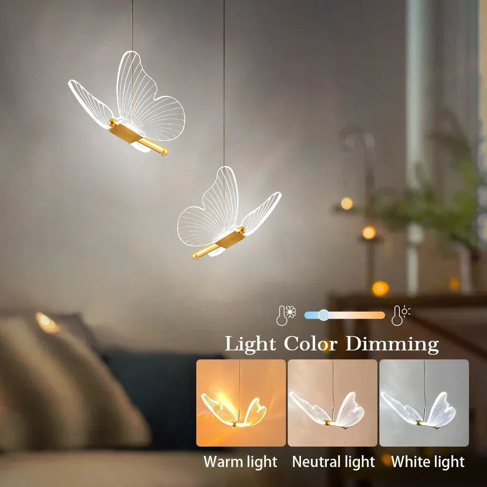 ButterGlow - LED Butterfly Pendant Lamps Noxord