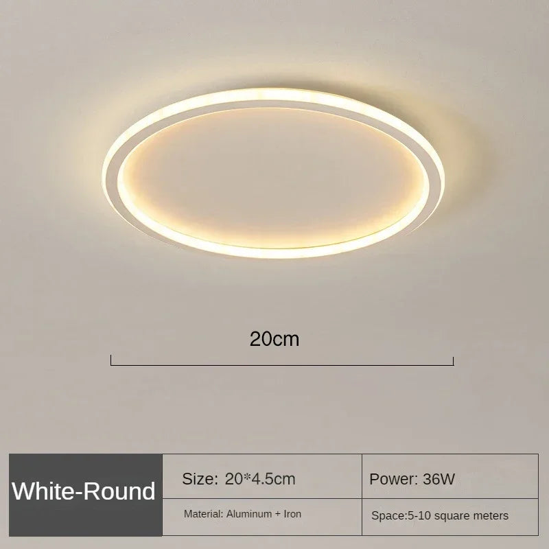 Scandinavian Round Ceiling Lamp - NordicGlow | Kalsten